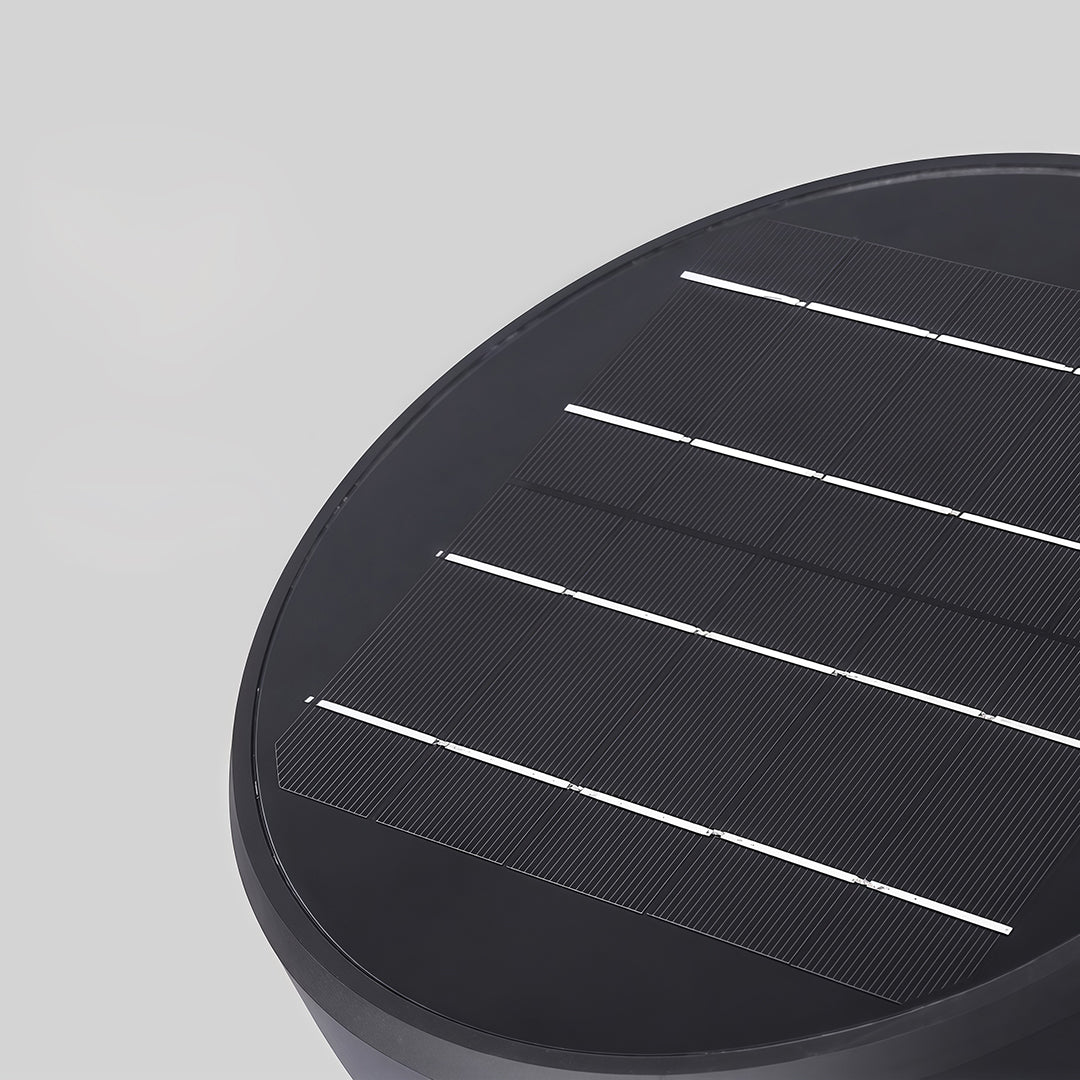 Outdoor black wall light mounted near an entrance door, offering soft and warm lighting for a welcoming feel.