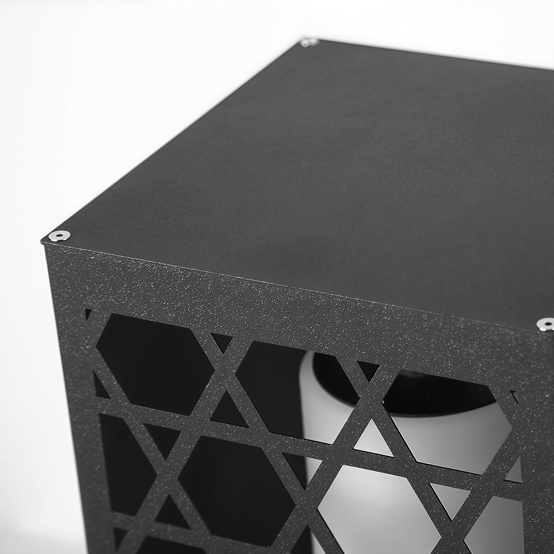 Outdoor bollard lighting providing elegant illumination for both functional and aesthetic purposes.