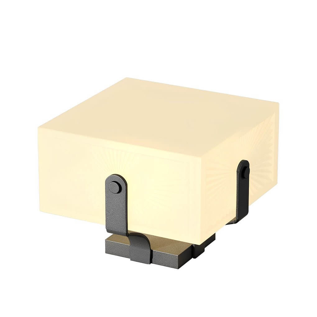 Outdoor brick pillar lights in a 3D perspective, showcasing the design and structure details.