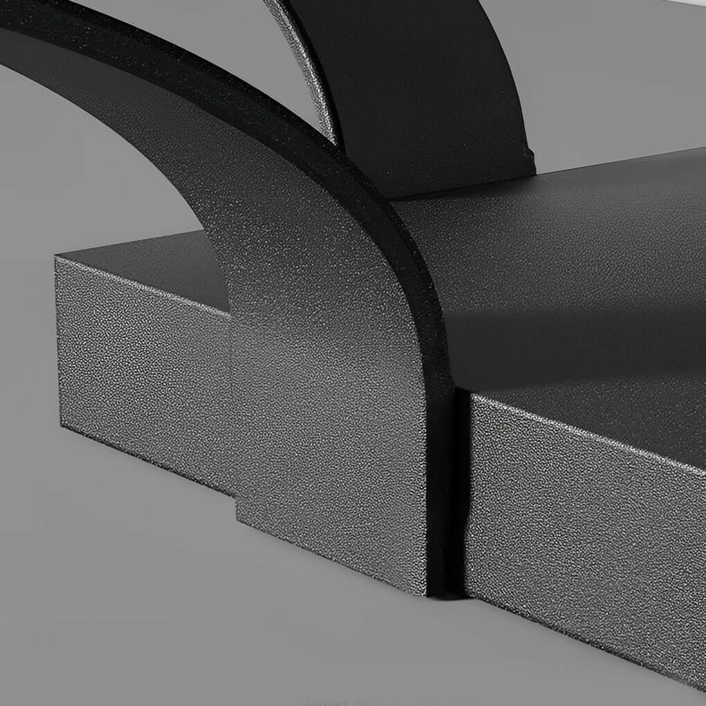 Outdoor brick pillar lights from a side view, emphasizing the sleek and contemporary look.