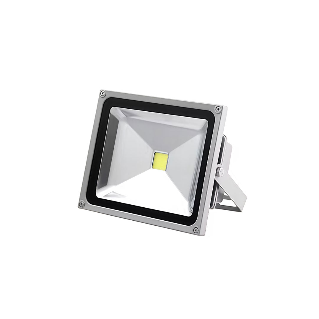 Outdoor flood lights LED with a black finish, enhancing a modern exterior.