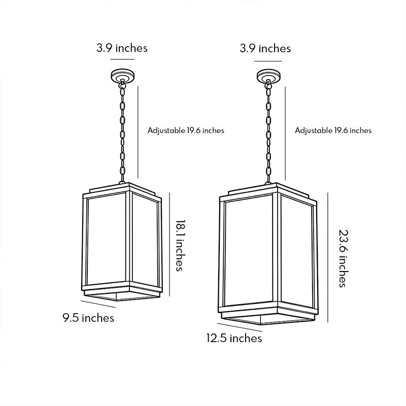 Outdoor LED Pendant Light Fixtures Waterproof Ceiling Light