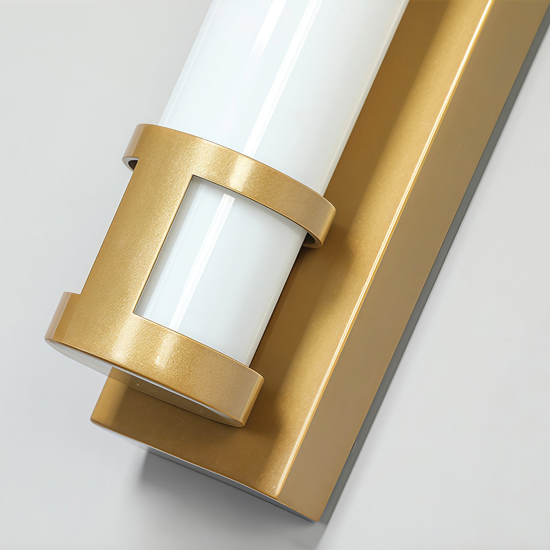 Modern luxury chandeliers inspired outdoor led wall sconce lighting detail in brass finish