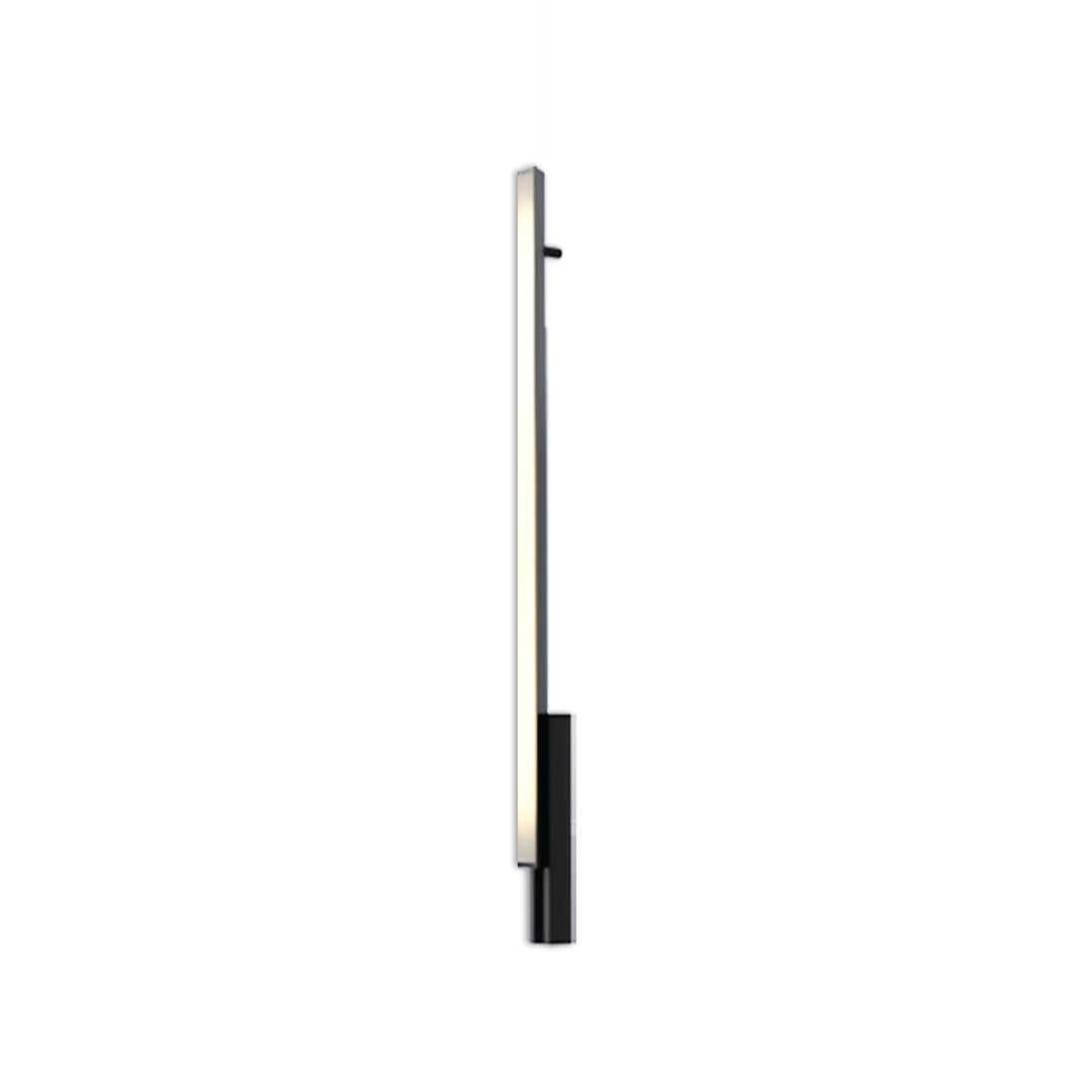 Minimalist black-and-white slim outdoor lights wall sconces with simple vertical design.