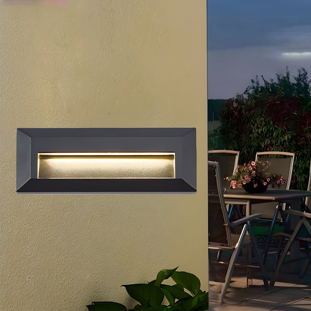 Outdoor Modern Aluminum Downward LED Wall - Mounted Step Lights for Concrete