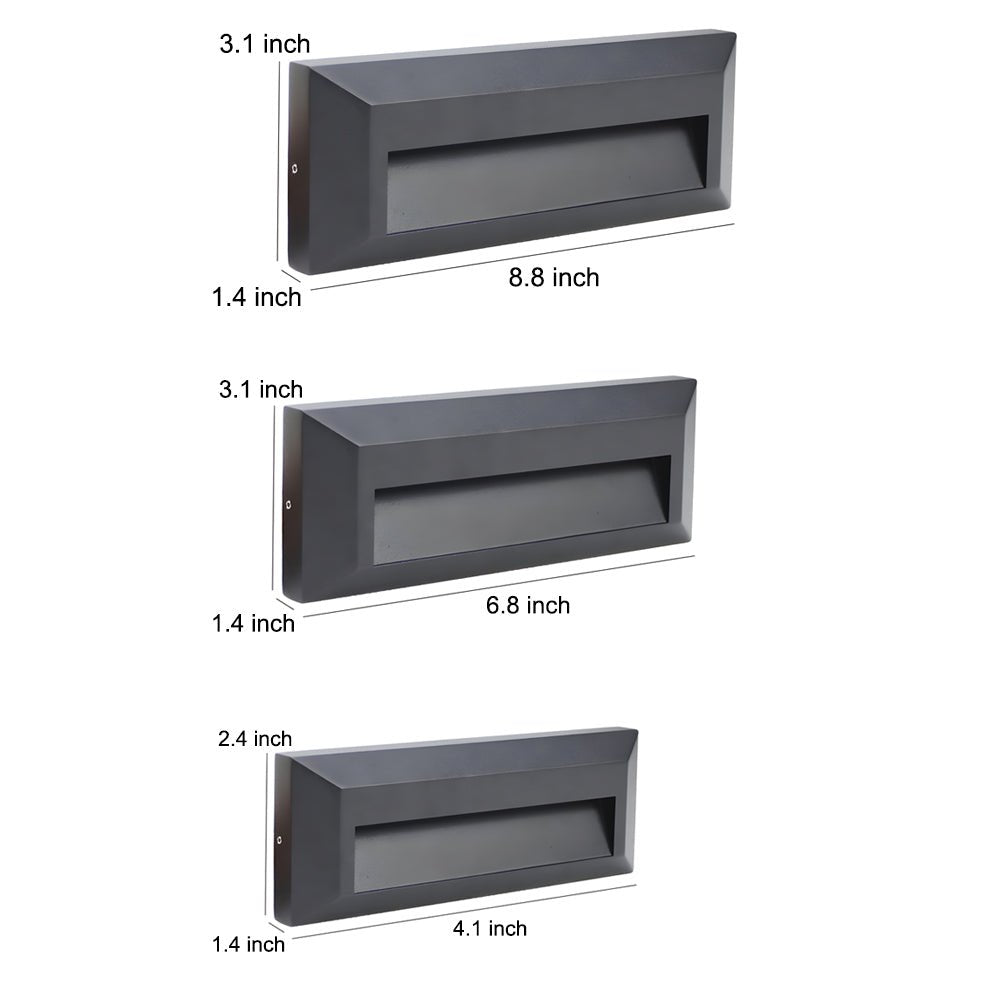 Outdoor Modern Aluminum Downward LED Wall - Mounted Step Lights for Concrete