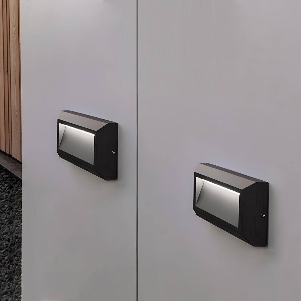 Outdoor Modern Aluminum Downward LED Wall - Mounted Step Lights for Concrete