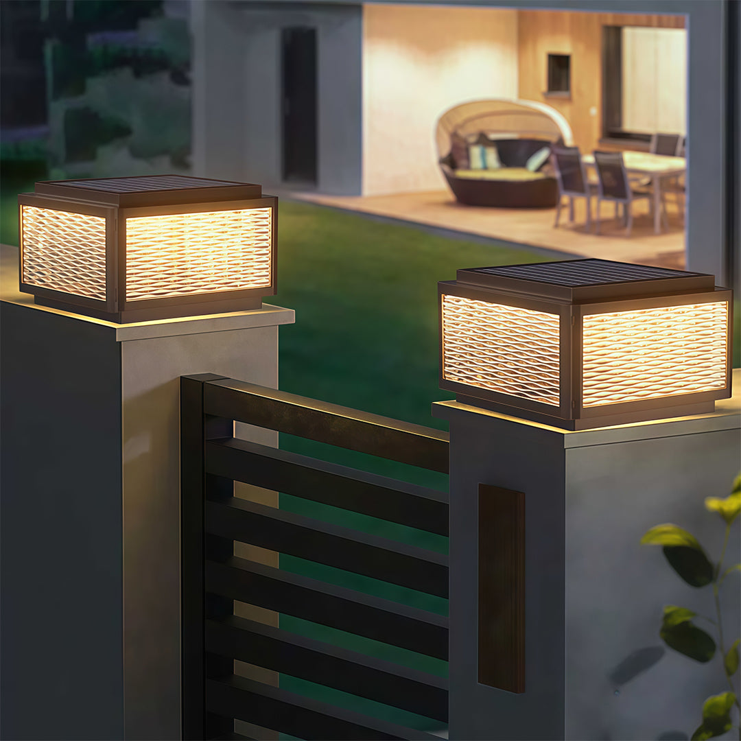 Illuminate pathways and gardens with outdoor pillar top lights, combining a minimalist design and waterproof durability for lasting beauty and function.