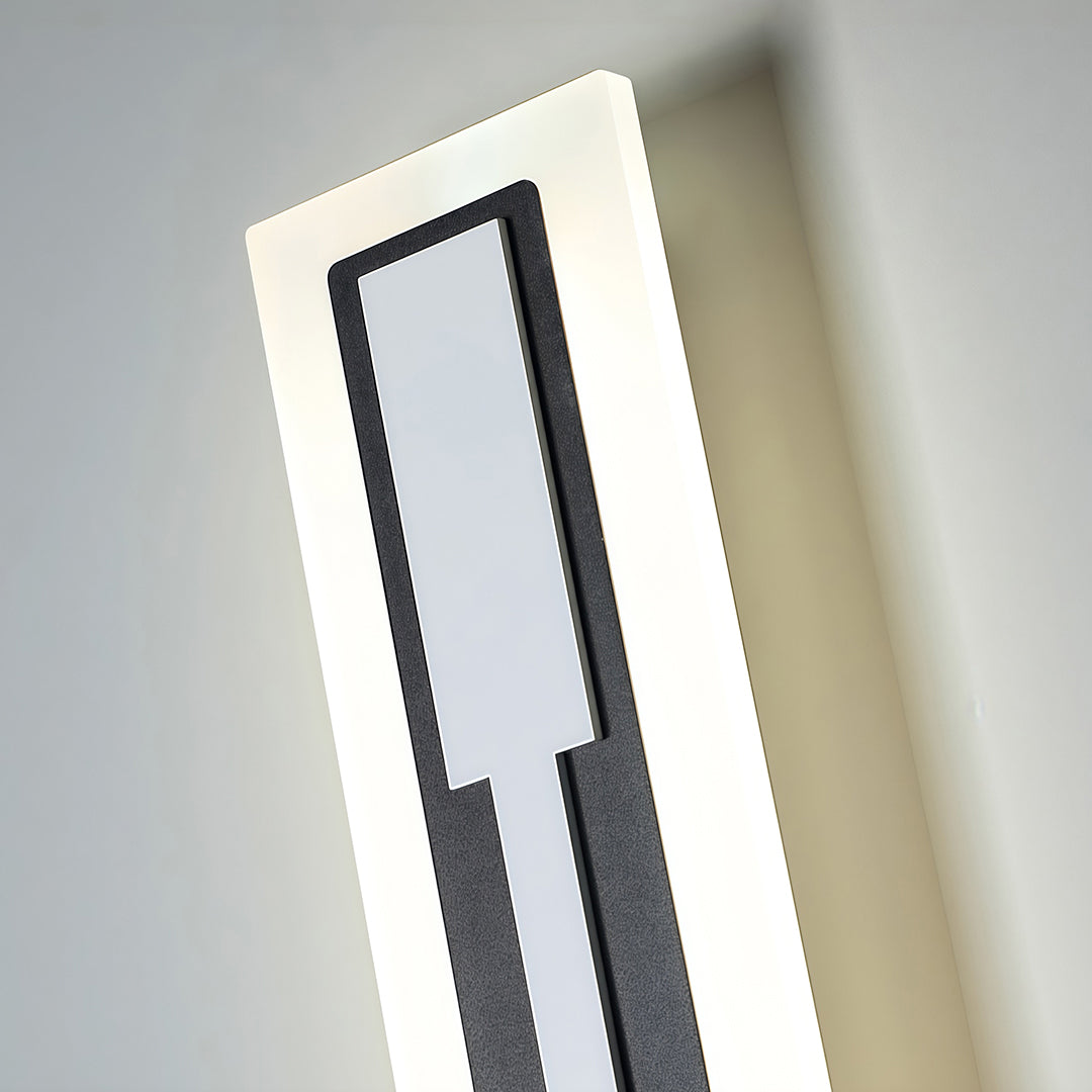 Modern luxury chandeliers inspired outdoor light fixtures sconces close-up showing LED detail