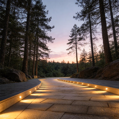 10pcs Outdoor Step Light Fixtures Modern LED Metal Lighting