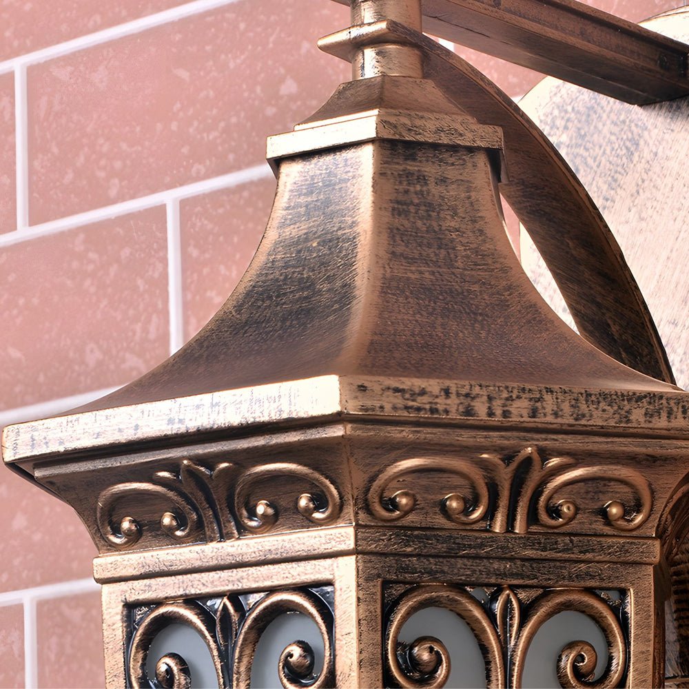 Outdoor Vintage Bronze Wall Light 1 - light Wall - Mount Lantern
