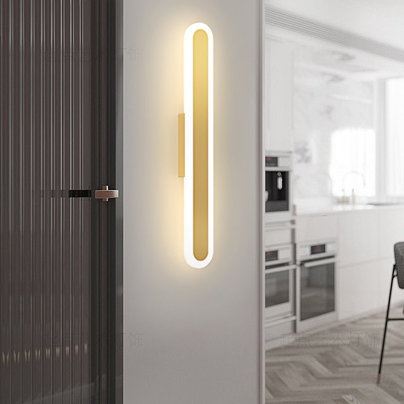 Oval Shaped Minimalist LED 3 Step Dimming Modern Indoor Wall Lights