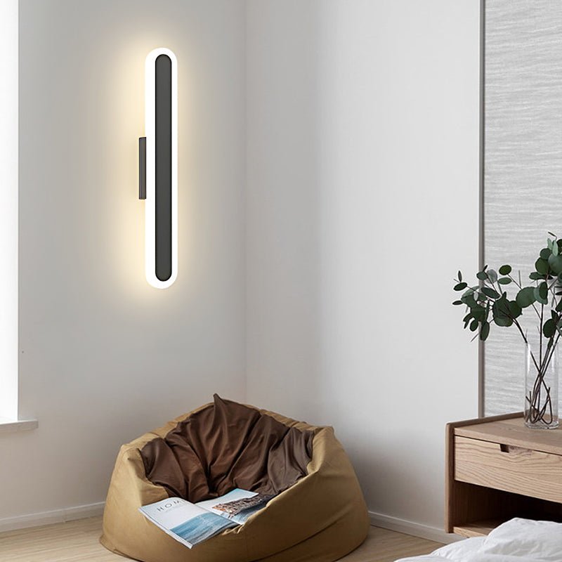 Oval Shaped Minimalist LED 3 Step Dimming Modern Indoor Wall Lights