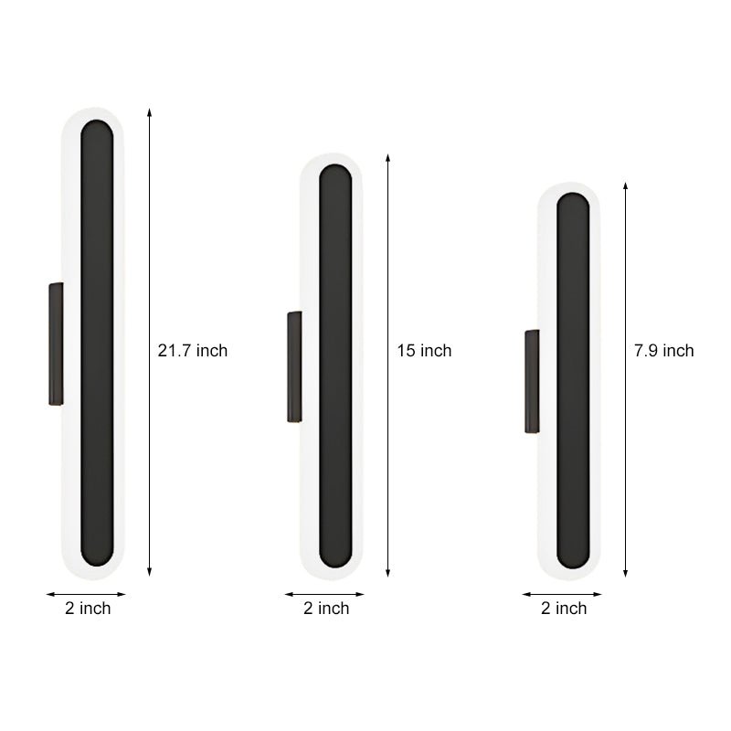 Oval Shaped Minimalist LED 3 Step Dimming Modern Indoor Wall Lights