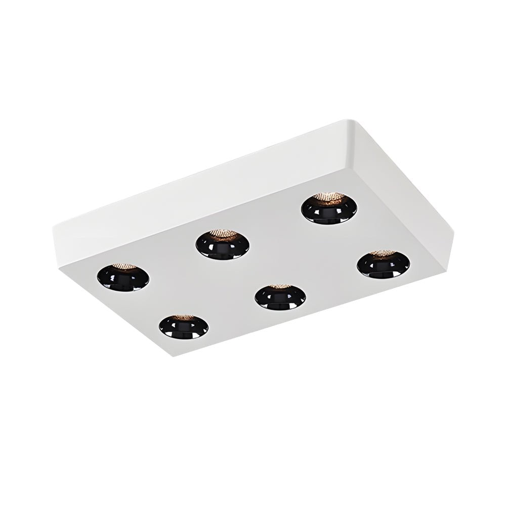 Peg Rectangular 6/8 - Light White LED Flush Mount Light