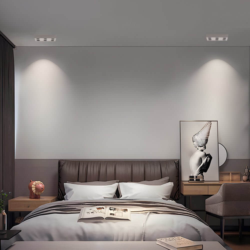 Peg Rectangular 6/8 - Light White LED Flush Mount Light