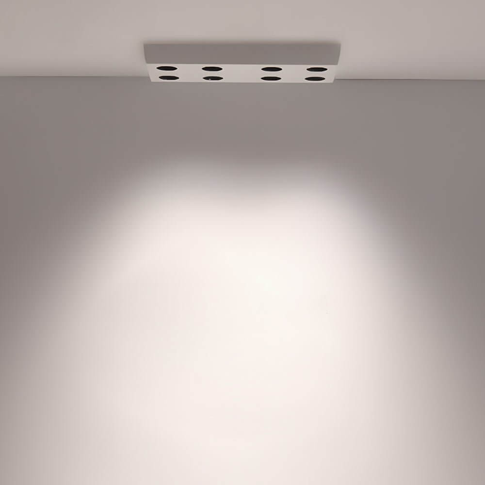 Peg Rectangular 6/8 - Light White LED Flush Mount Light