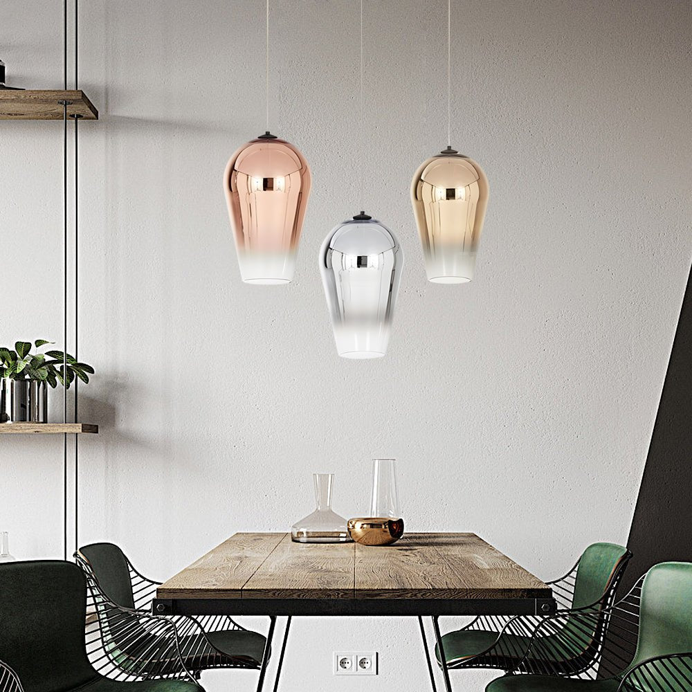 Personalized Art Glass Gradient Shade Nordic Post - Modern Pendant Lights