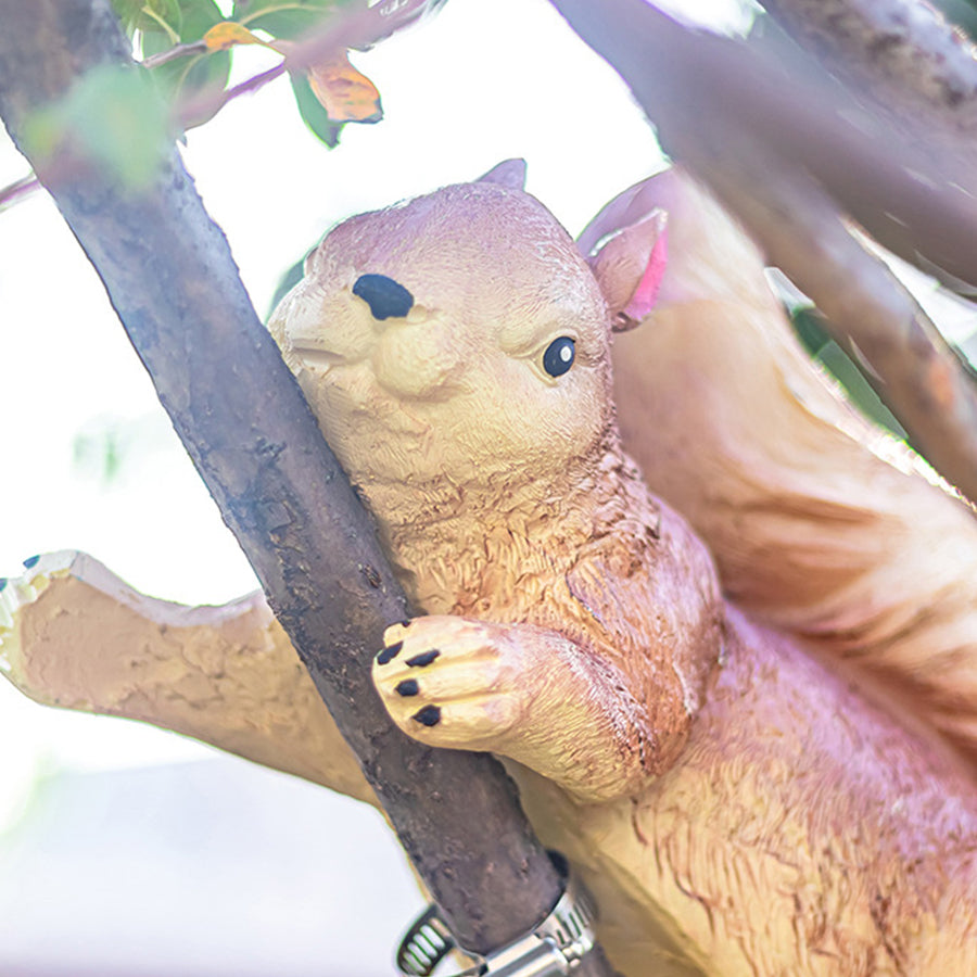 Adorable pink bunny solar light lying on soft fabric surface for children's garden decoration