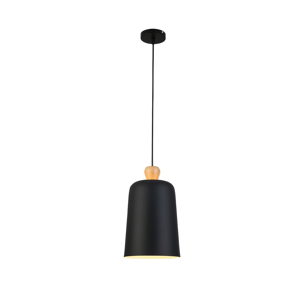 Pleat Box LED Pendant Light 1 - Light Black/White Aluminum Hanging Lamp