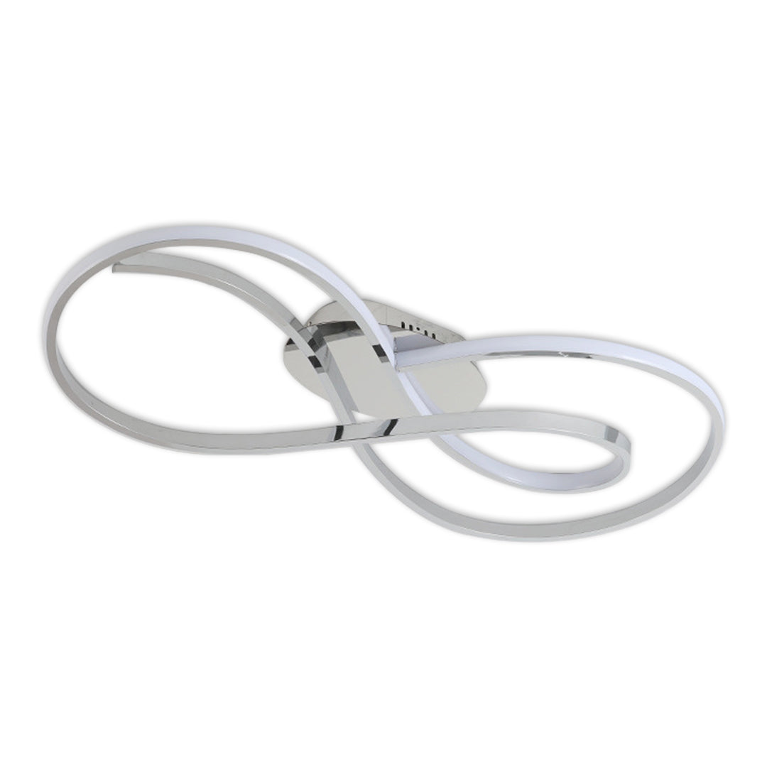 Modern luxury chandeliers style art deco ceiling light with polished chrome loops