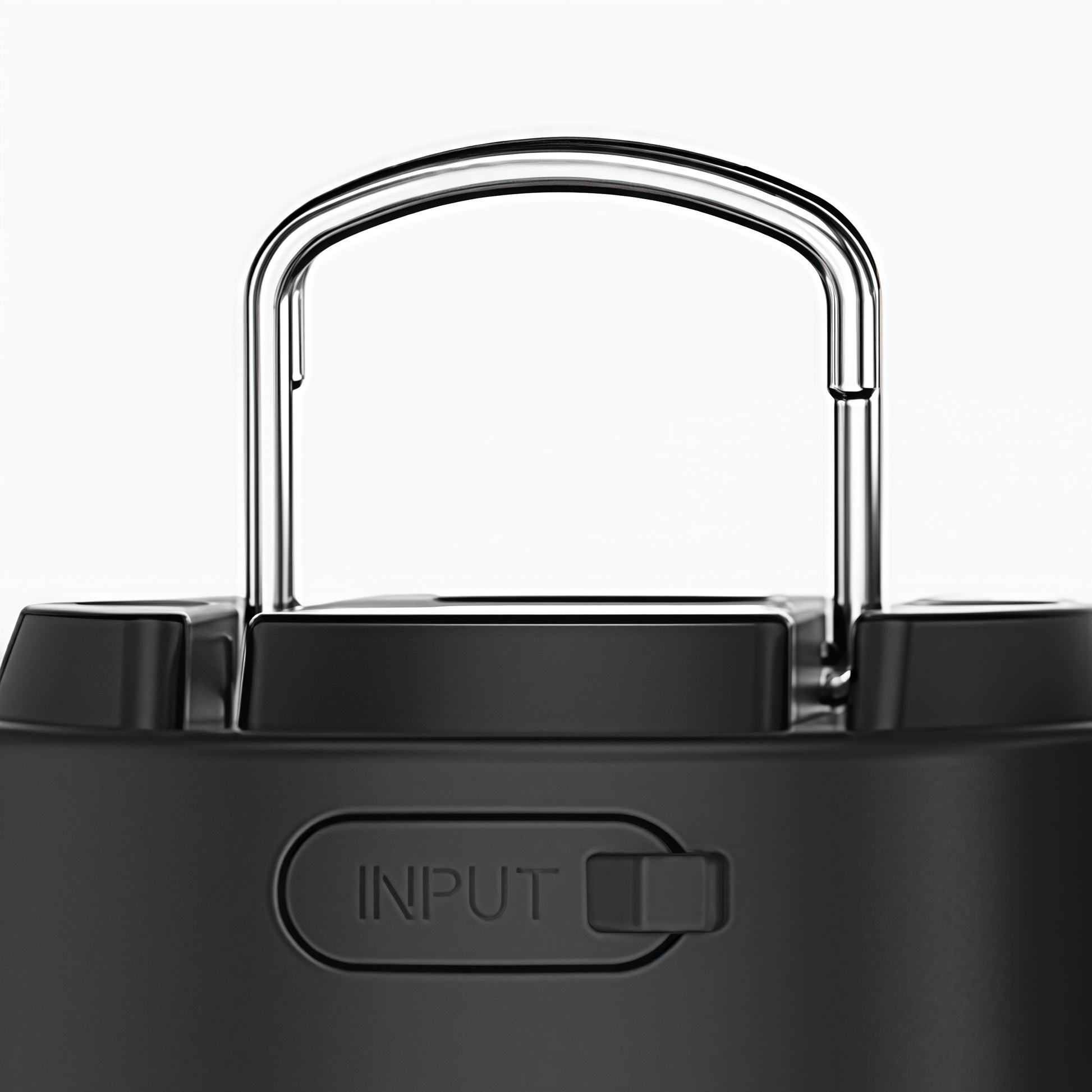 Portable camping lantern with sturdy handle and compact black design for outdoor adventures