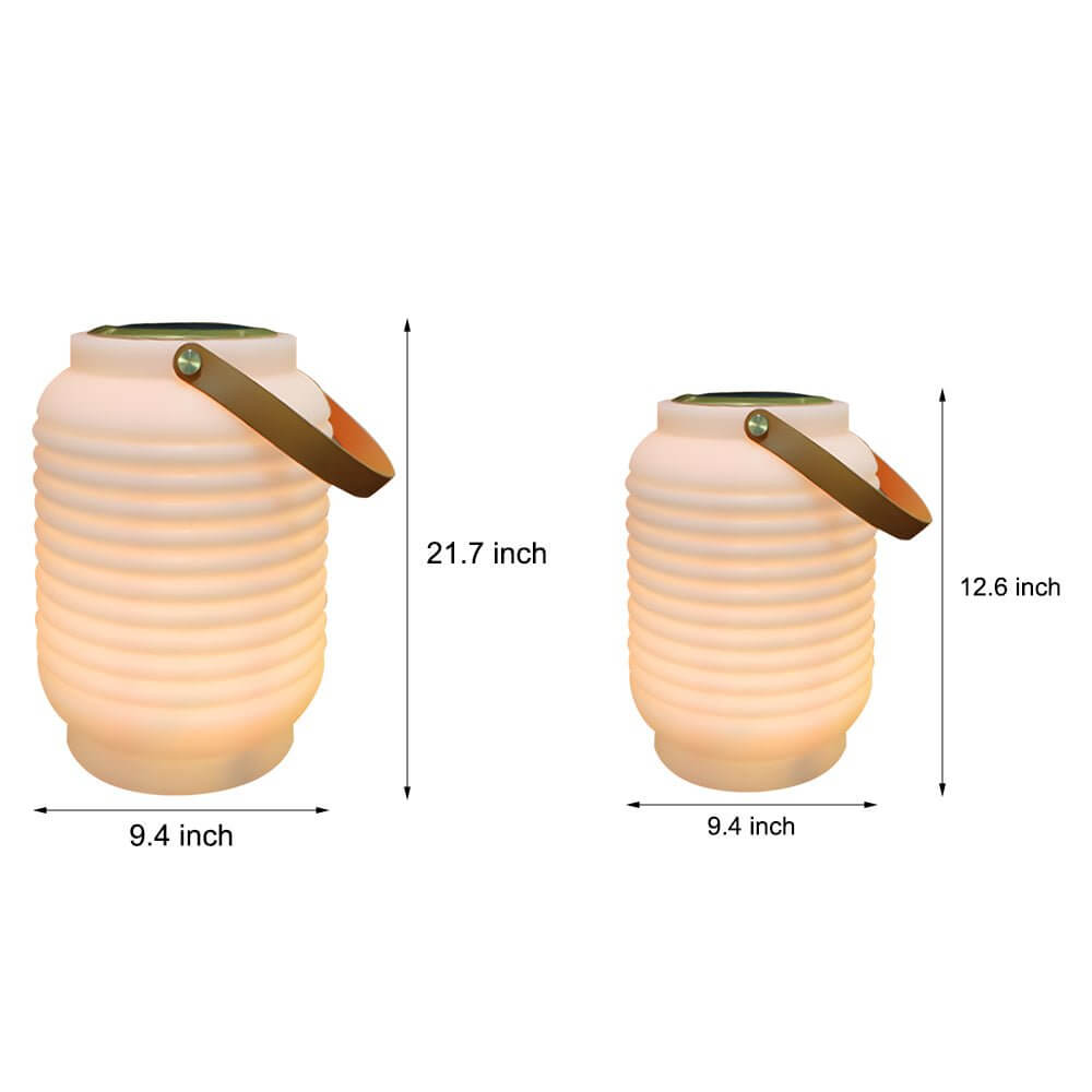 Portable LED RGB Outdoor Sound Lantern, USB/Solar
