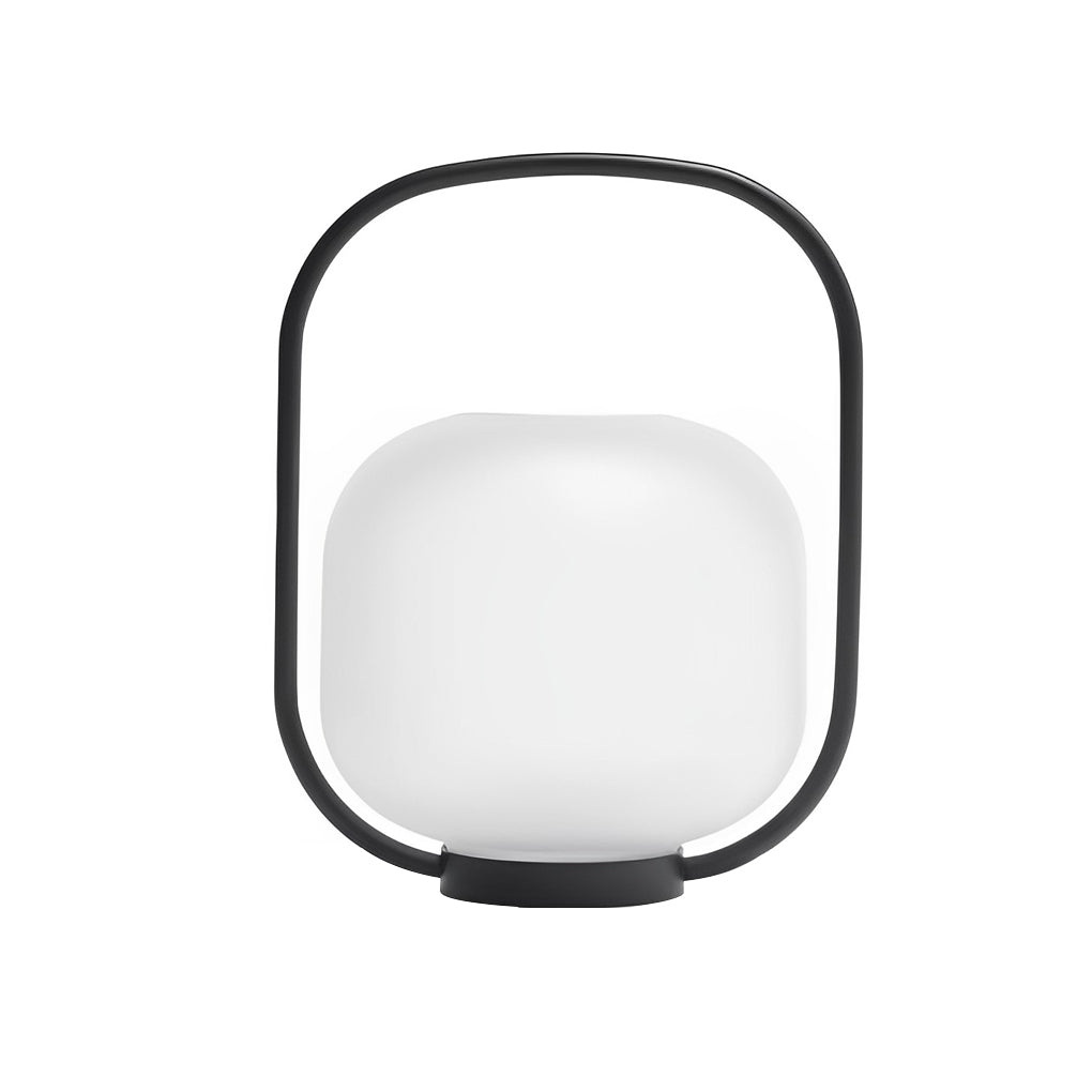 Portable solar lantern in two sizes, illustrating versatile outdoor lighting options.