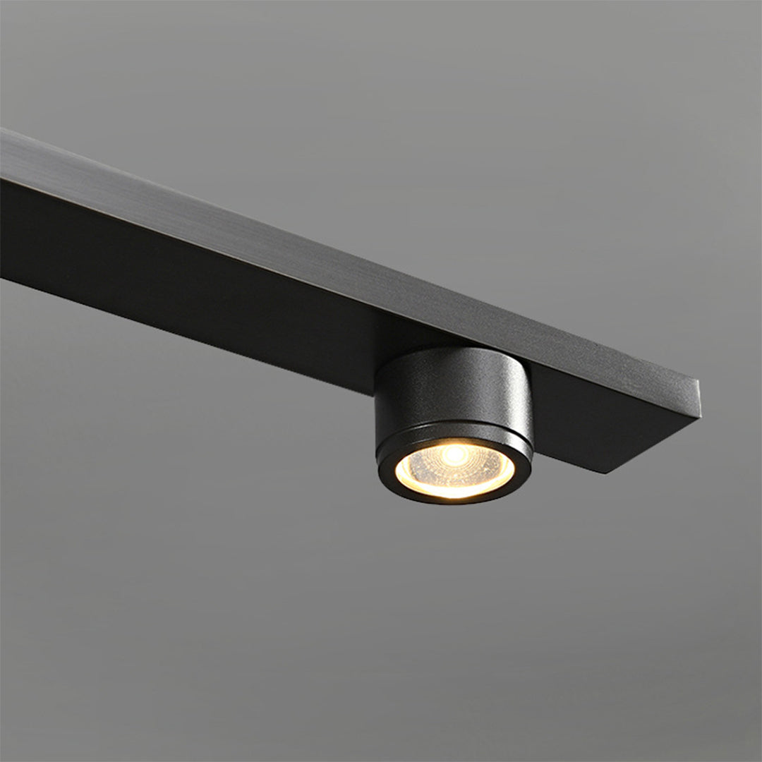 Premium black vanity lights for bathroom with single spotlight detail showing quality construction
