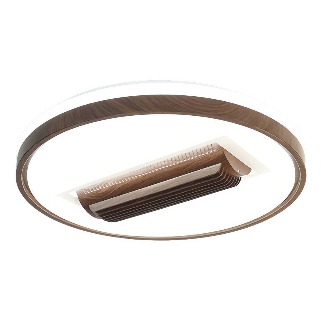 Premium bladeless ceiling fan with LED light with oval design and advanced lighting technology for luxury interiors