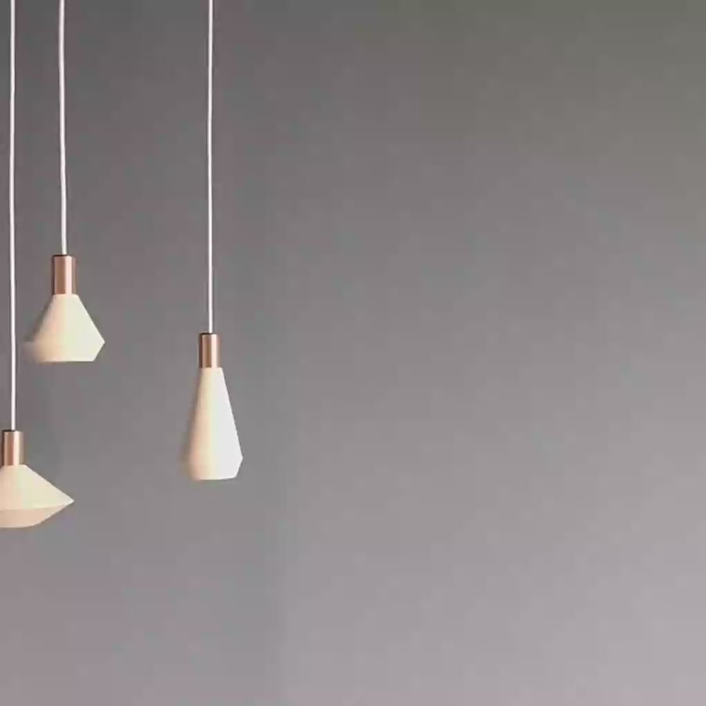 Load video: Creative Aluminum Iron Post-Modern Pendant Lights Small Chandeliers