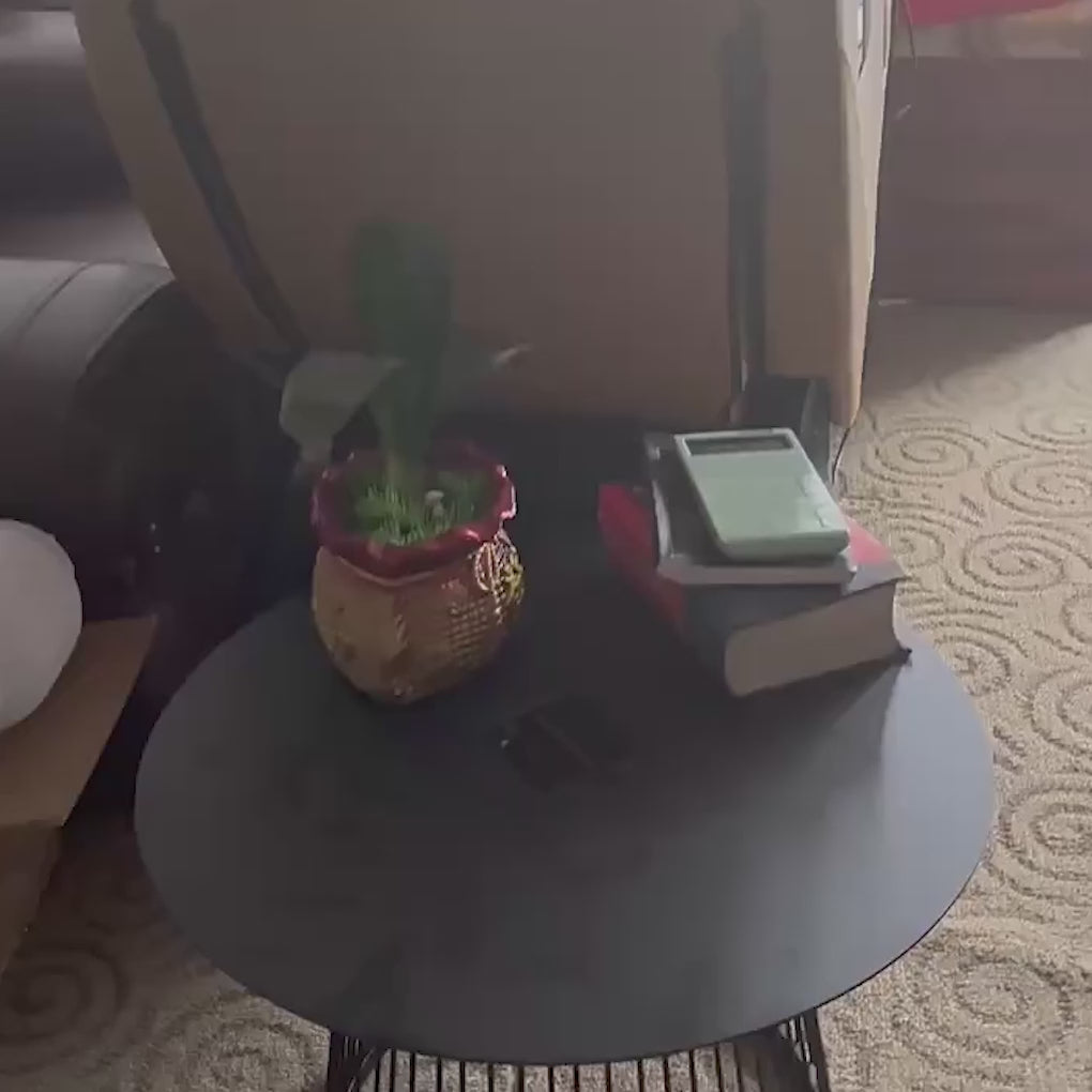 Load video: Waterproof Round Iron Cage Table RGB 16 Colors Solar Outdoor Lanterns