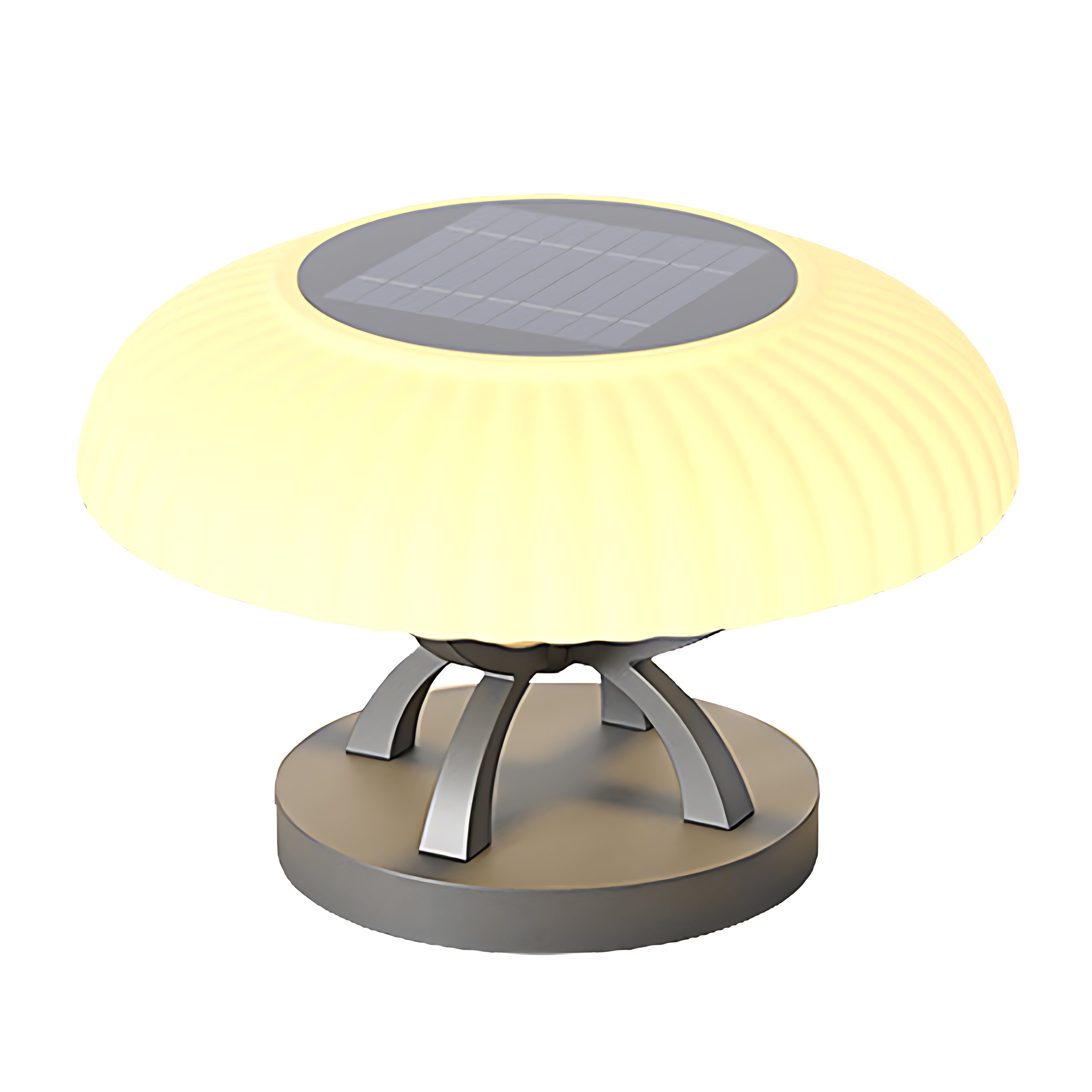 Professional rendering of hollow square pillar light showcasing clean lines and integrated LED lighting technology