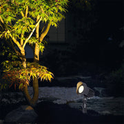 Professional outdoor spotlight with directional capability for architectural and garden accent lighting