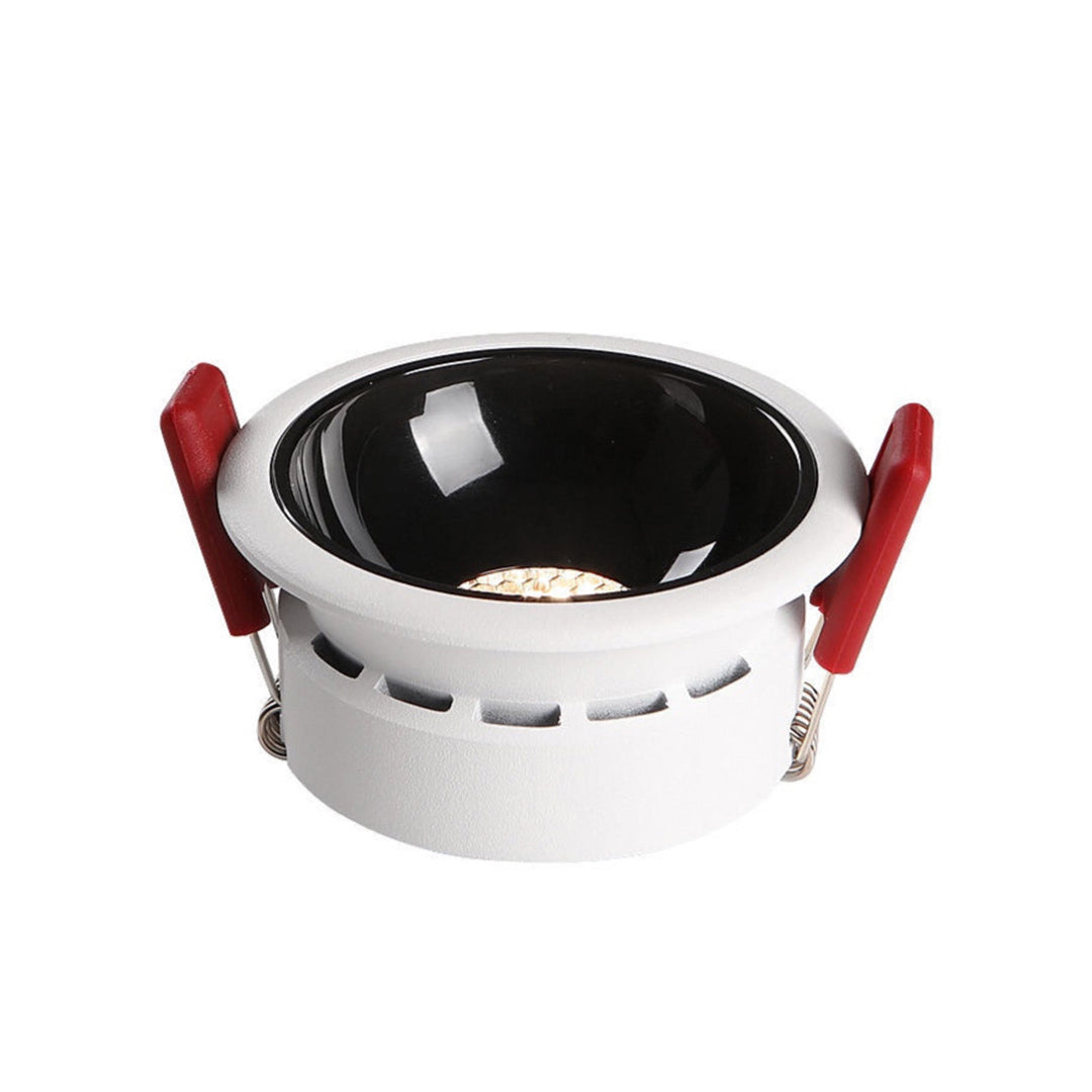 Premium black ceiling round led lights featuring deep recessed housing and modern styling