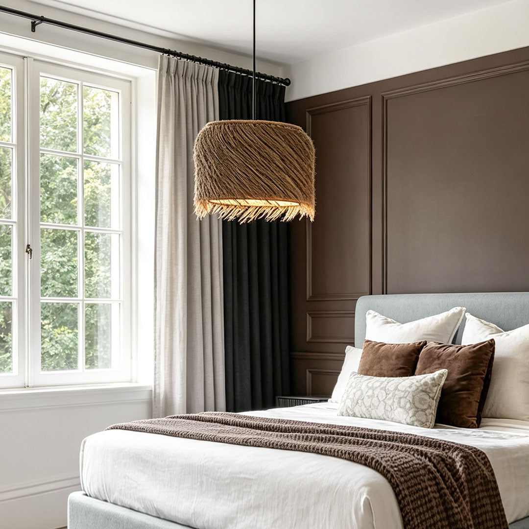 Rattan lighting pendants providing natural elegance and warm ambient illumination