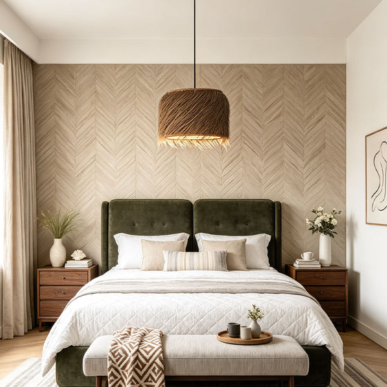 Rattan lighting pendants providing natural elegance and warm ambient illumination