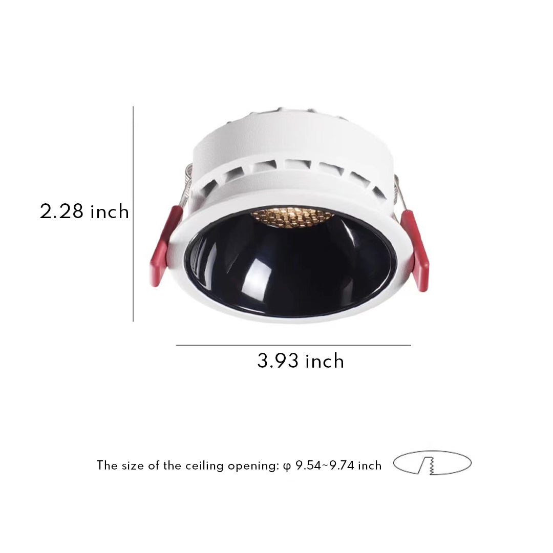 Product catalog showcasing recessed ceiling round led lights in multiple configurations and finishes