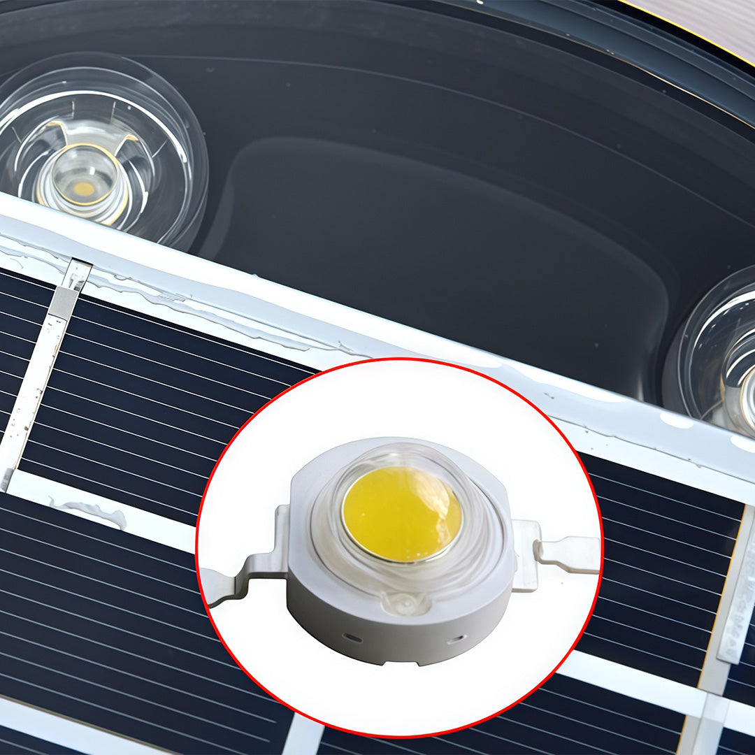 Recessed floor lighting in a modern urban plaza, offering sleek and efficient outdoor lighting solutions.