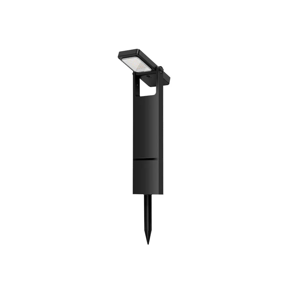 Spotlight ceiling light featuring an adjustable brushed metal head with recessed ceiling mounting hardware.