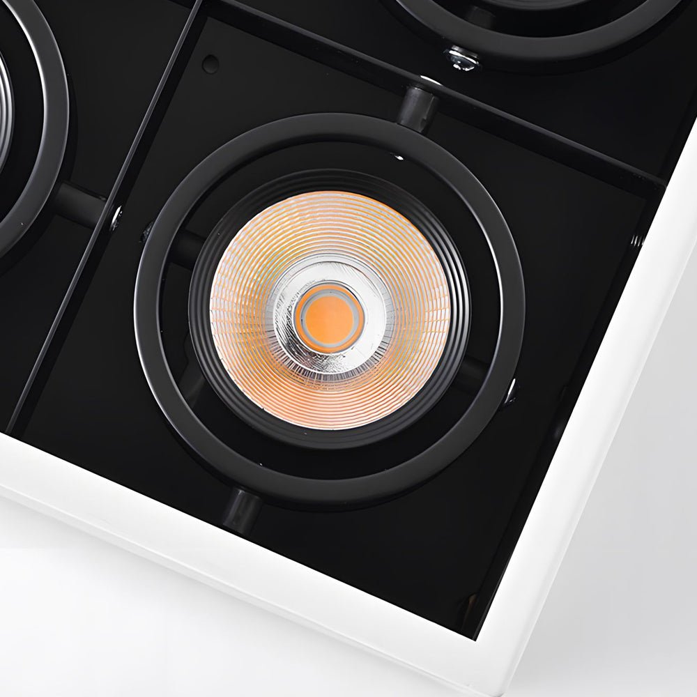 Rectangle Adjustable 6 - Head Flush Mount Ceiling Lights Spotlight