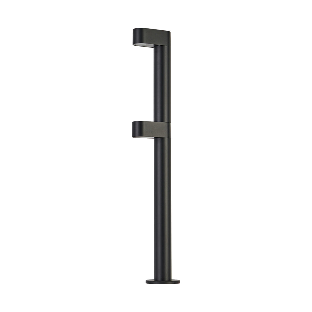 Modern black rectangular LED path light with clean lines perfect for residential outdoor lighting