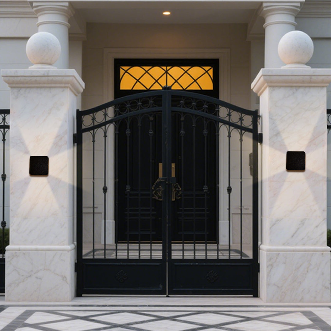 Sleek black rectangular wall light with contemporary minimalist design and premium finish