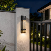 Rectangular Outdoor Wall Lights Minimalist Bubble Glass LED Light