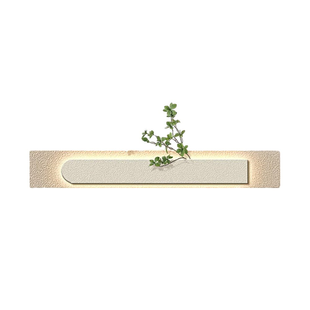 Rectangular Three - Dimensional Sandstone USB Remote LED Wall Lamp Painting