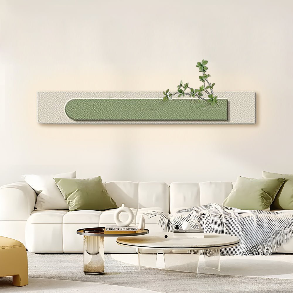 Rectangular Three - Dimensional Sandstone USB Remote LED Wall Lamp Painting