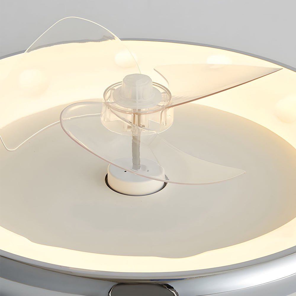 Remote Controlled Modern 4 - Speed LED Ceiling Fan Lamp, 3 Blades