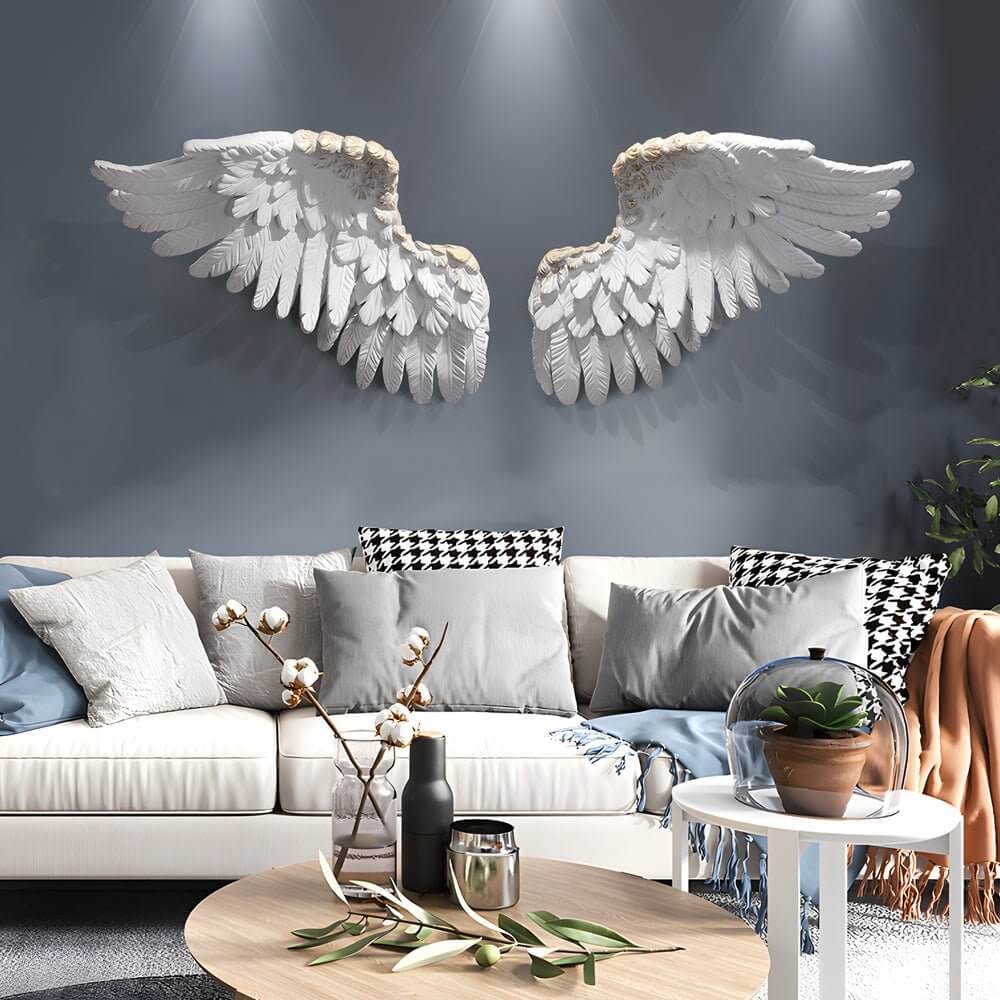 Resin Angel Wings Wall Hanging Art Decoration