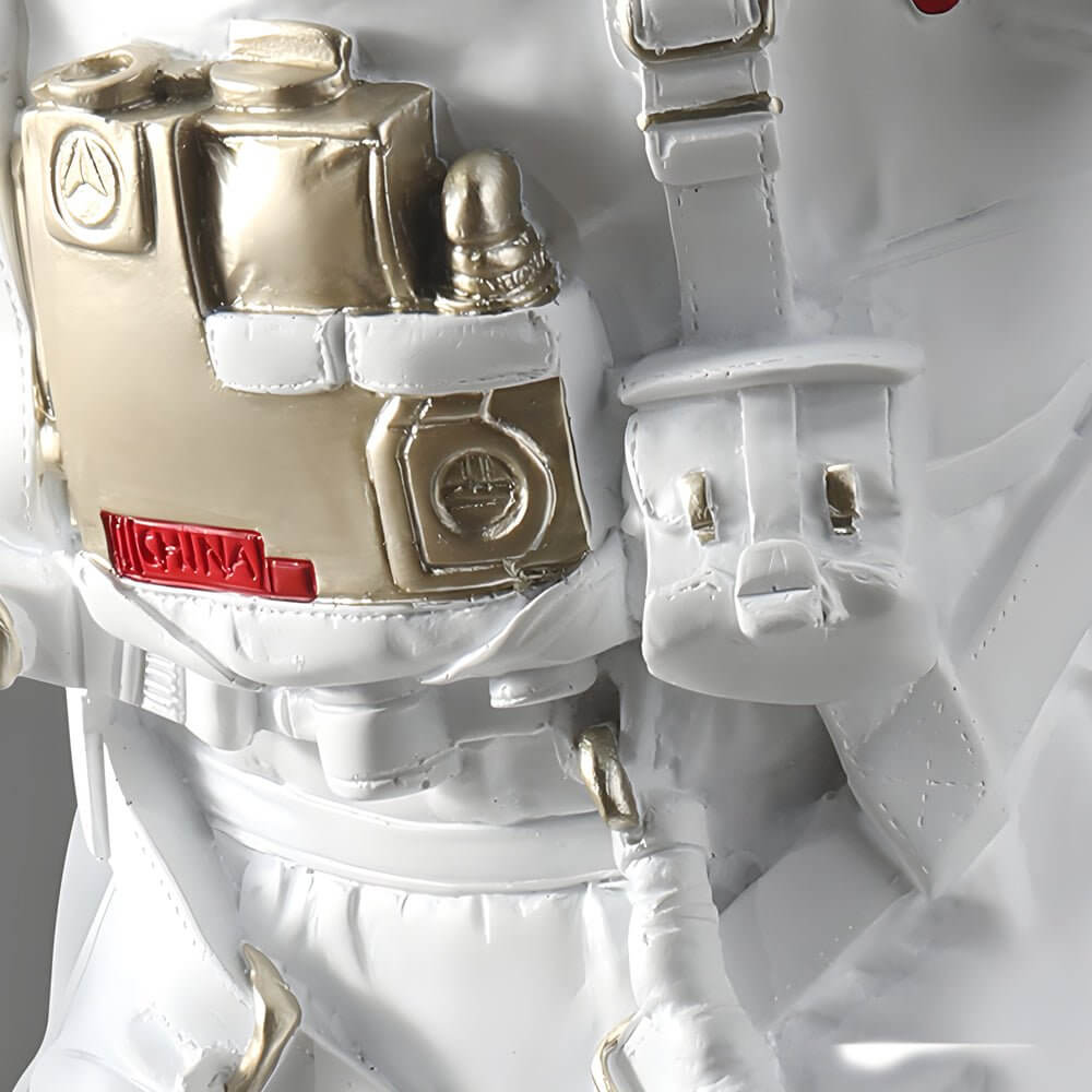 Resin Astronaut and Planet Wall Decor