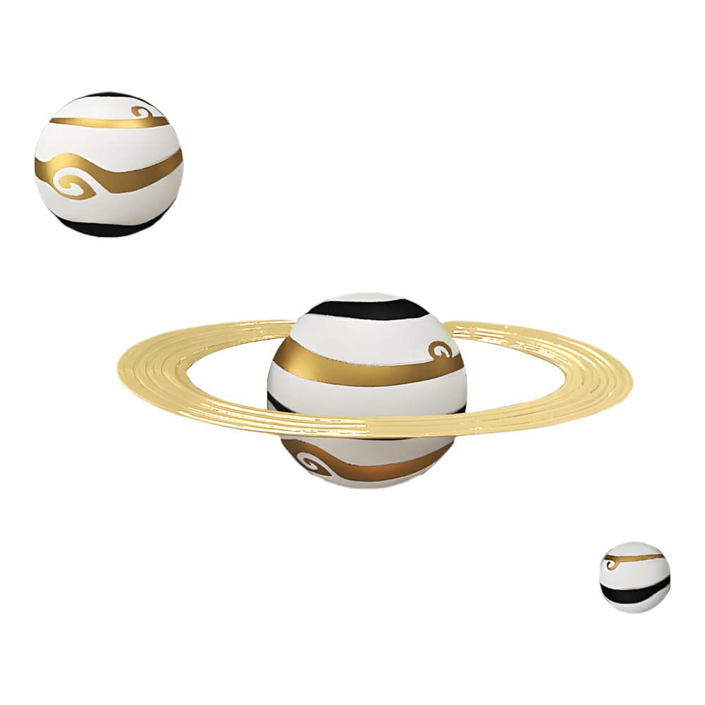 Resin Astronaut and Planet Wall Decor